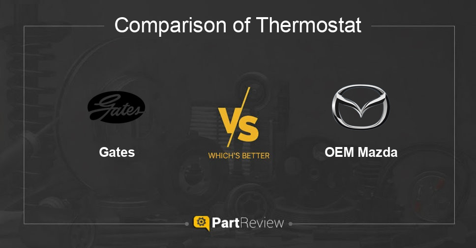 Comparison of thermostat Gates and OEM Mazda