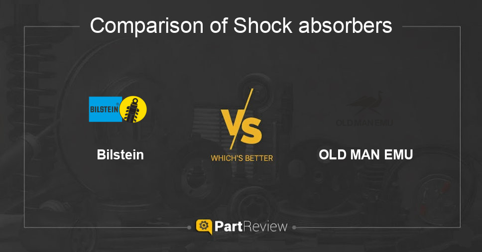 Comparison of shock absorbers Bilstein and OLD MAN EMU