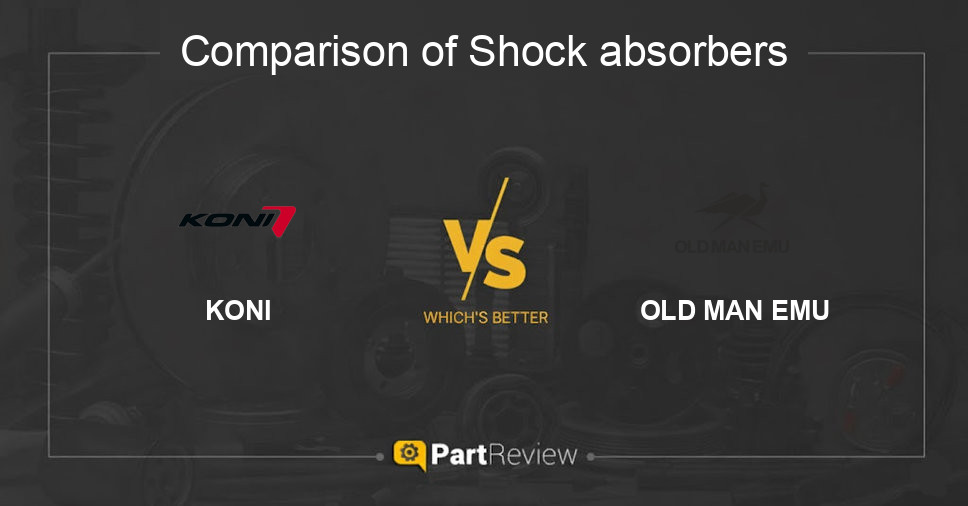 Comparison of shock absorbers KONI and OLD MAN EMU