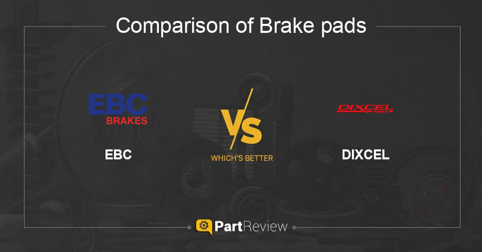 Comparison of brake pads EBC and DIXCEL