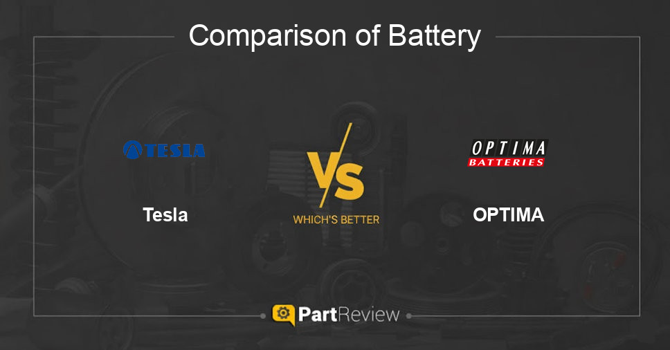 Comparison of battery Tesla and OPTIMA