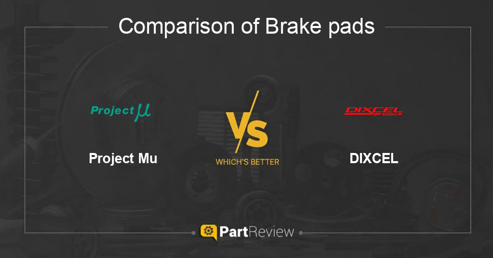 Comparison of brake pads Project Mu and DIXCEL