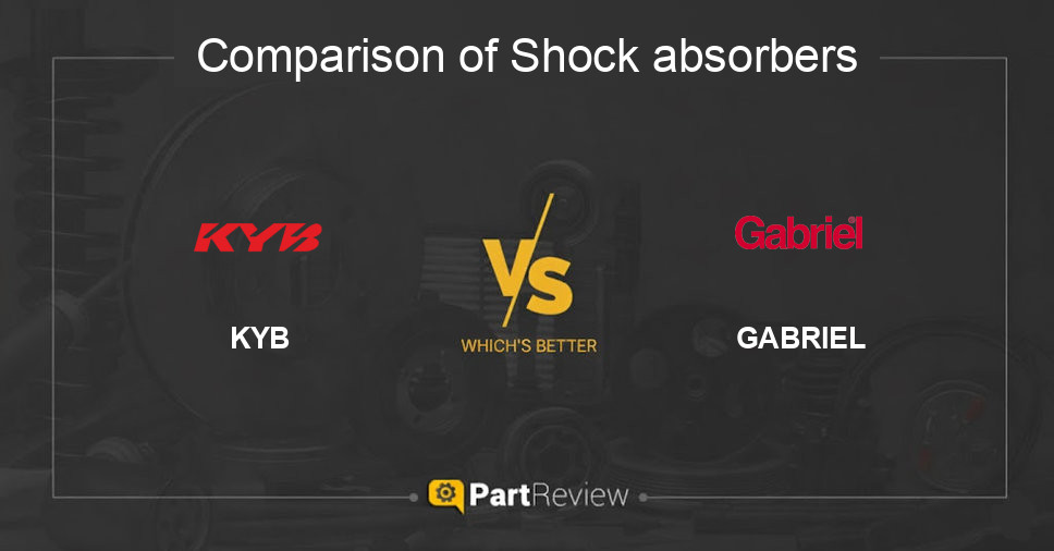 Comparison of shock absorbers KYB and GABRIEL