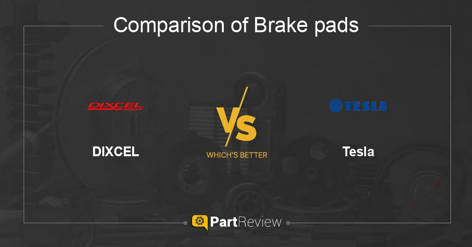 Comparison of brake pads DIXCEL and Tesla