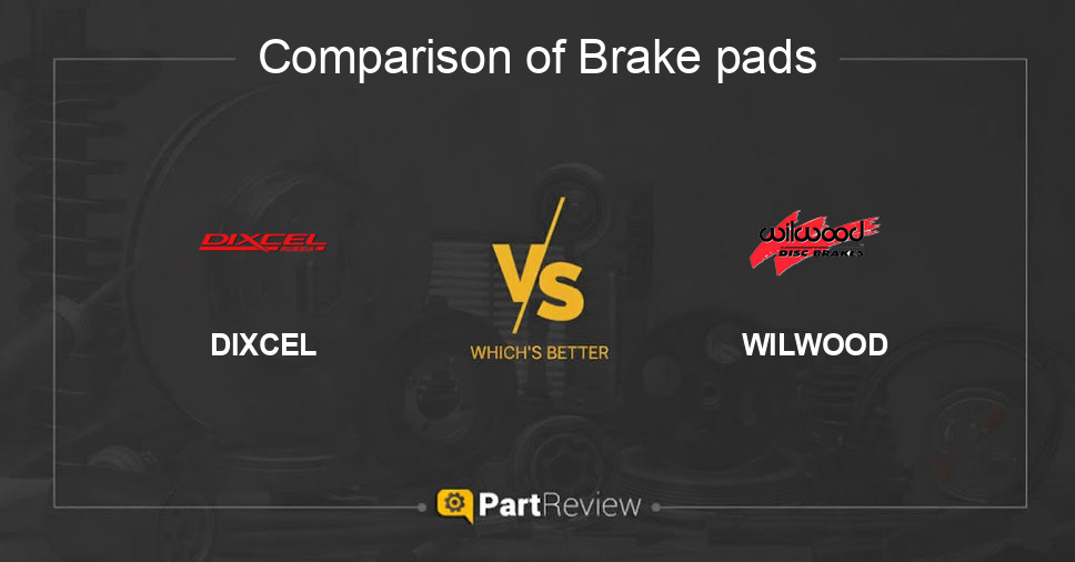 Comparison of brake pads DIXCEL and WILWOOD