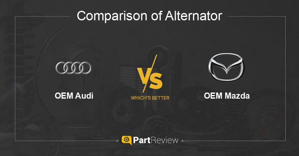 Comparison of alternator OEM Audi and OEM Mazda