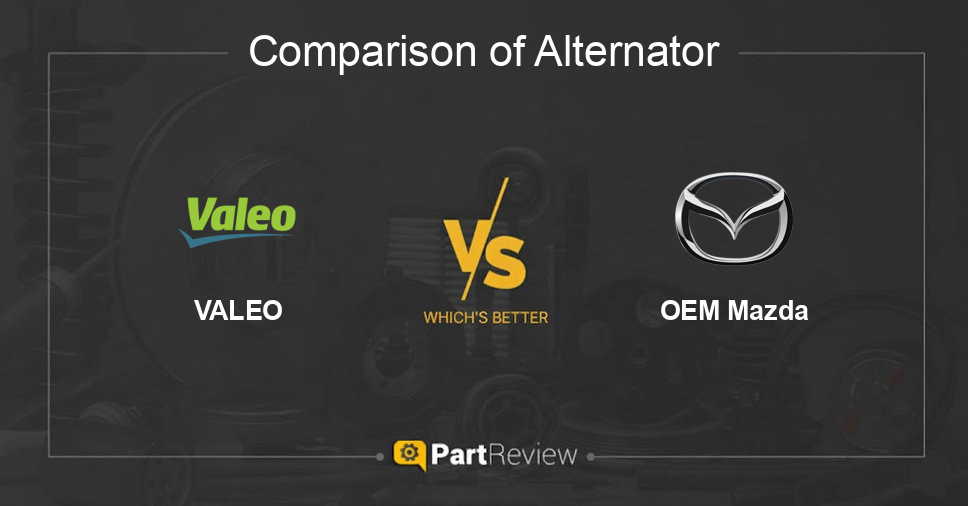 Comparison of alternator VALEO and OEM Mazda