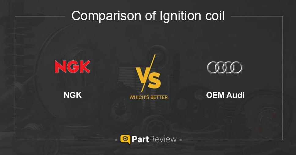 Comparison of ignition coil NGK and OEM Audi