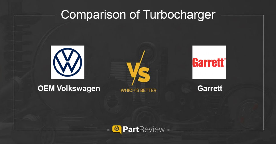 Comparison of turbocharger OEM Volkswagen and Garrett