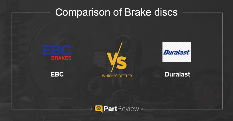 Comparison of brake discs EBC and Duralast