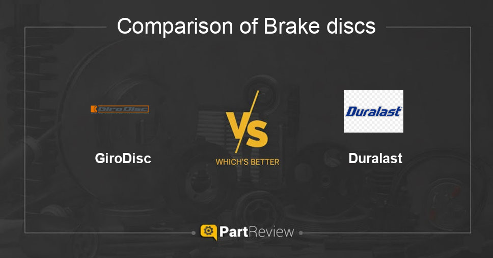 Comparison of brake discs GiroDisc and Duralast