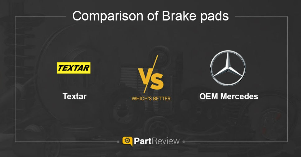 Comparison of brake pads Textar and OEM Mercedes