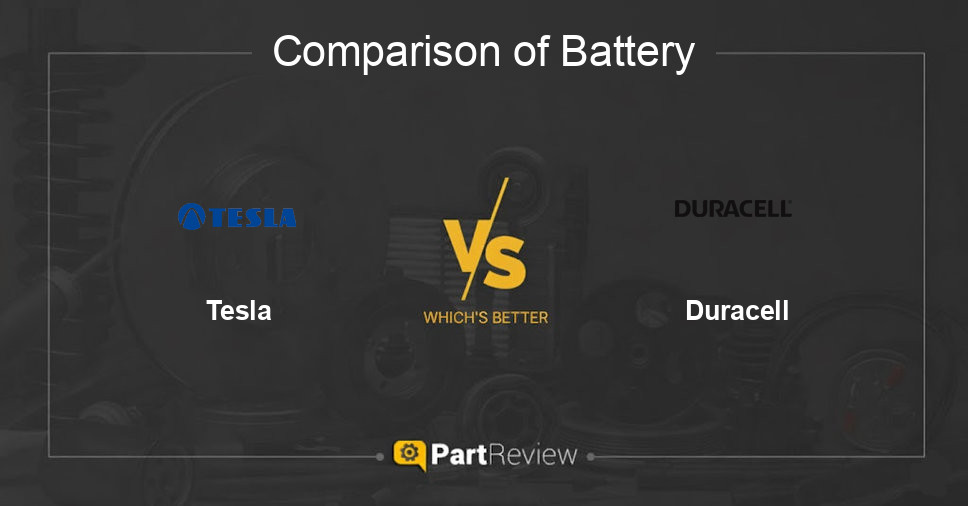 Comparison of battery Tesla and Duracell