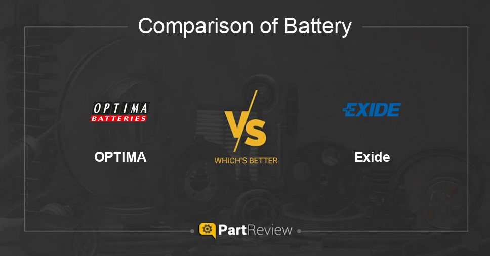 Comparison of battery OPTIMA and Exide