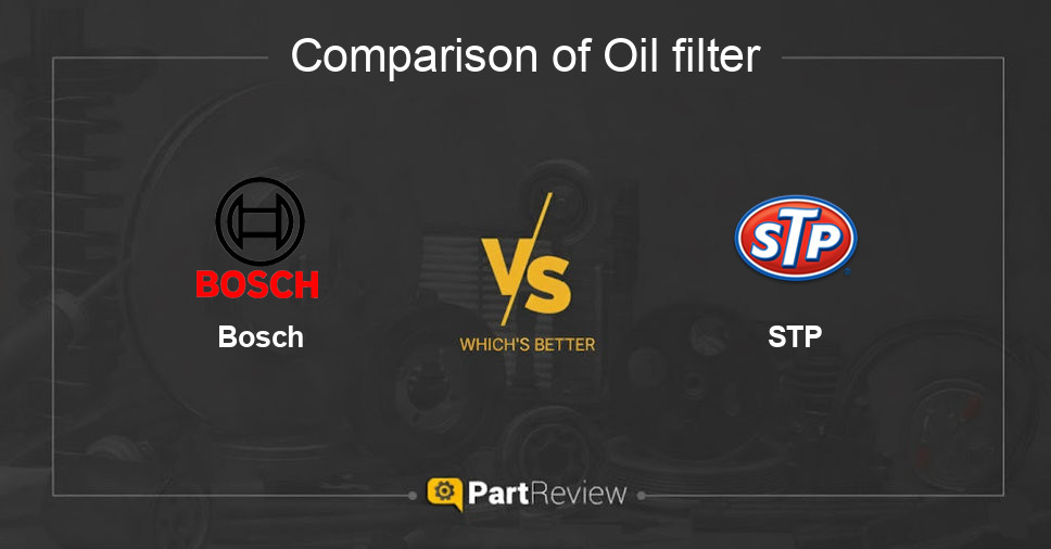 Comparison of oil filter Bosch and STP