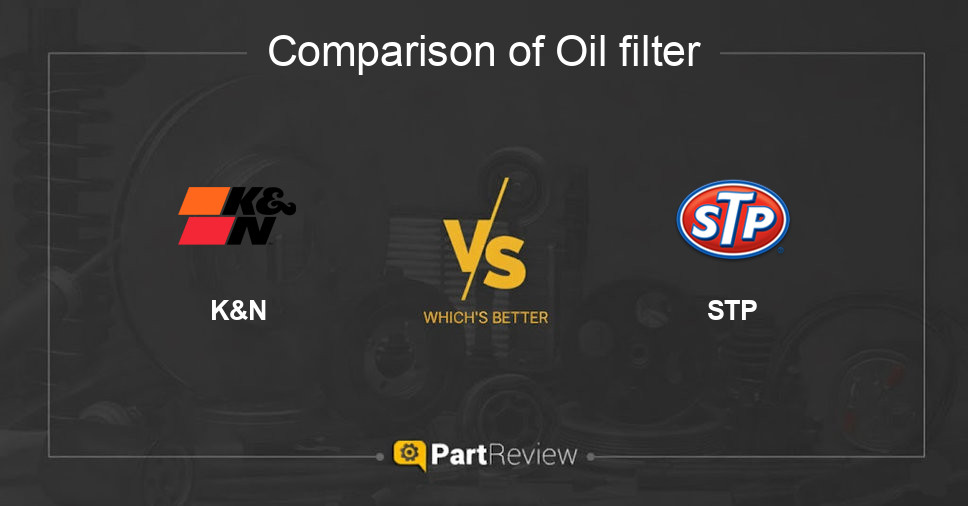 Comparison of oil filter K&N and STP