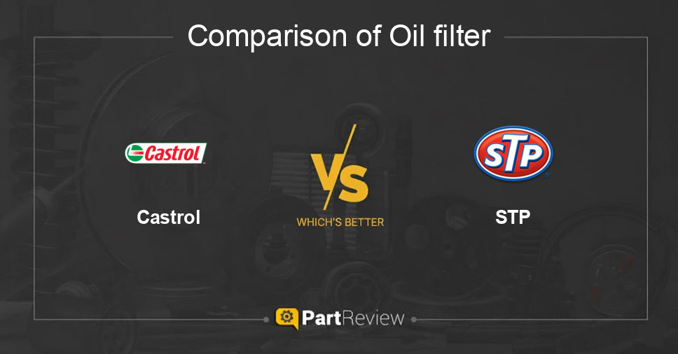 Comparison of oil filter Castrol and STP