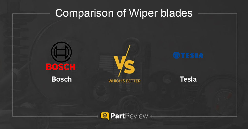 Comparison of wiper blades Bosch and Tesla