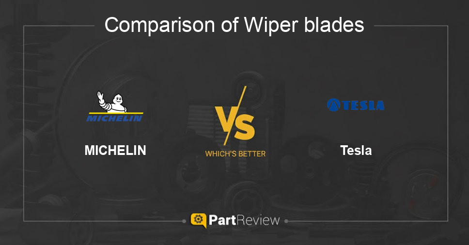 Comparison of wiper blades MICHELIN and Tesla