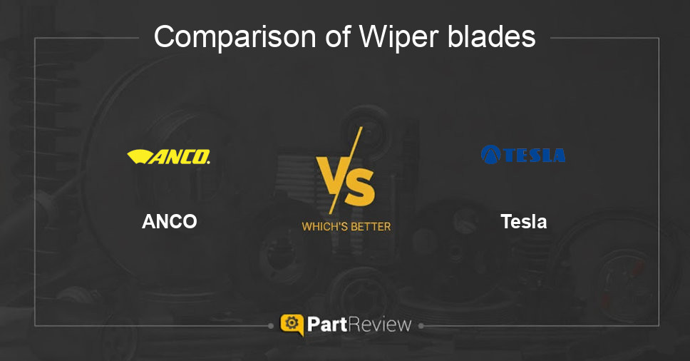 Comparison of wiper blades ANCO and Tesla