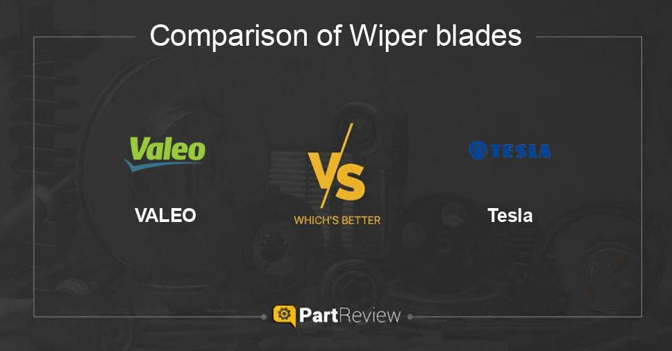 Comparison of wiper blades VALEO and Tesla