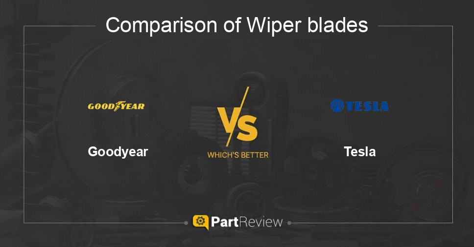 Comparison of wiper blades Goodyear and Tesla