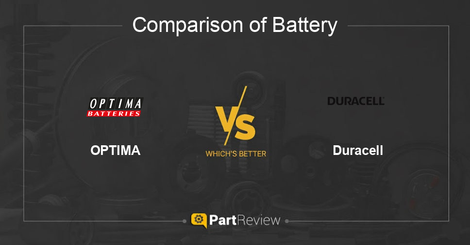 Comparison of battery OPTIMA and Duracell