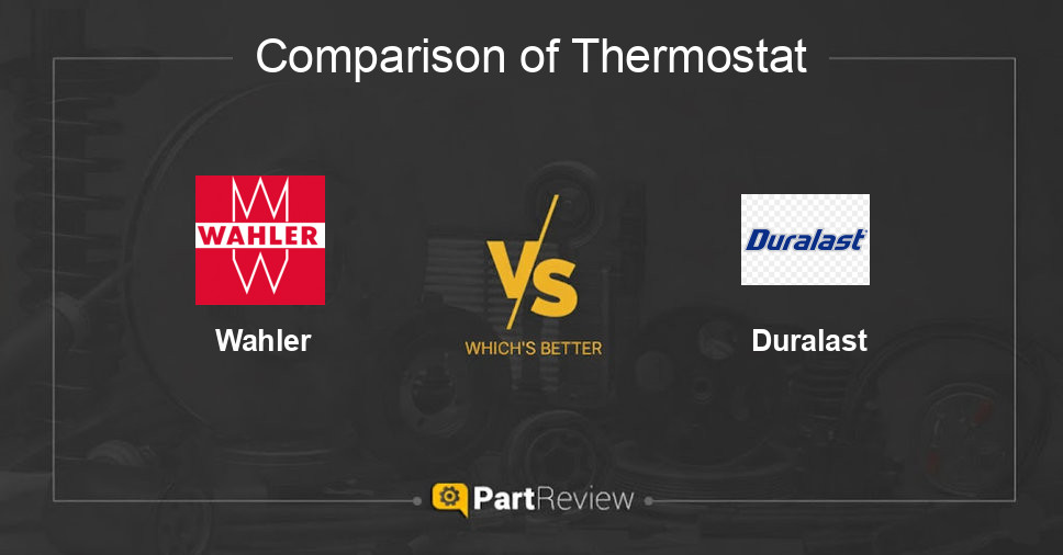 Comparison of thermostat Wahler and Duralast