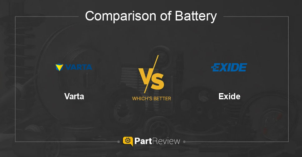 Comparison of battery Varta and Exide