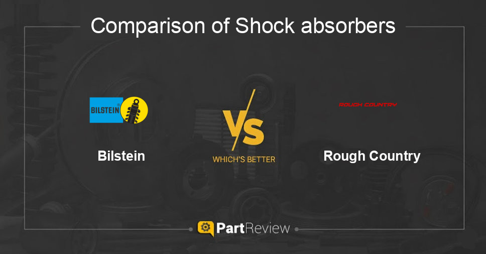 Comparison of shock absorbers Bilstein and Rough Country