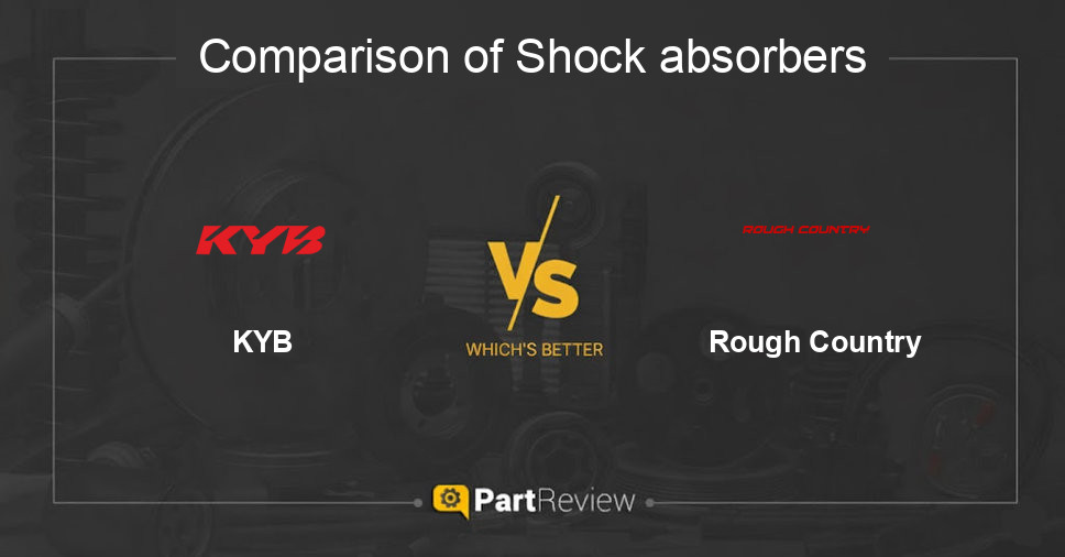 Comparison of shock absorbers KYB and Rough Country