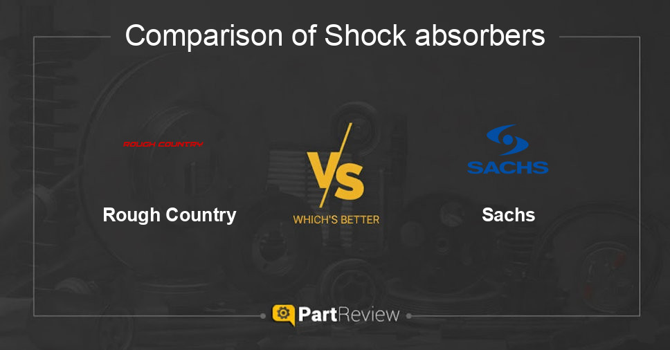 Comparison of shock absorbers Rough Country and Sachs
