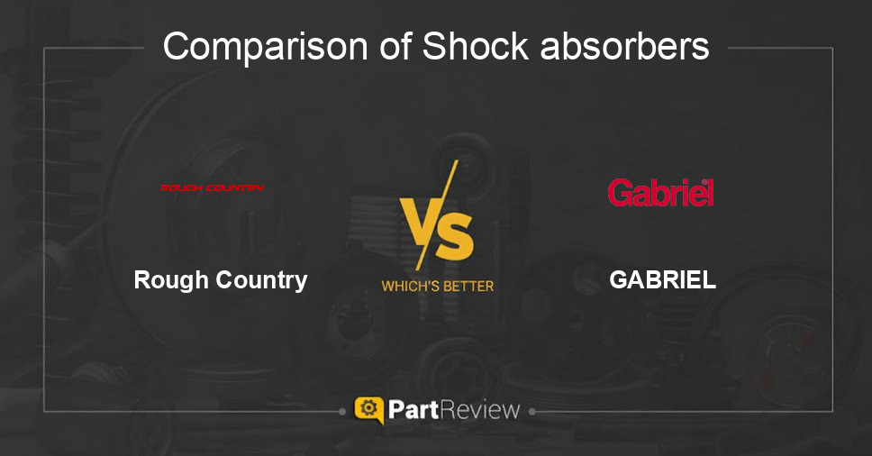 Comparison of shock absorbers Rough Country and GABRIEL
