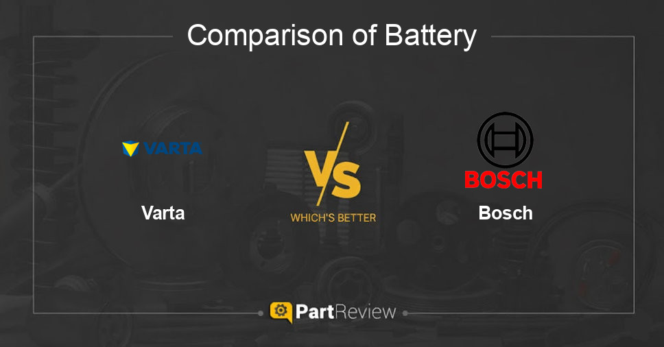 Comparison of battery Varta and Bosch