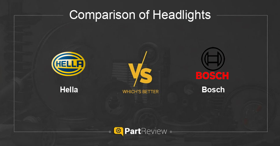 Comparison of headlights Hella and Bosch