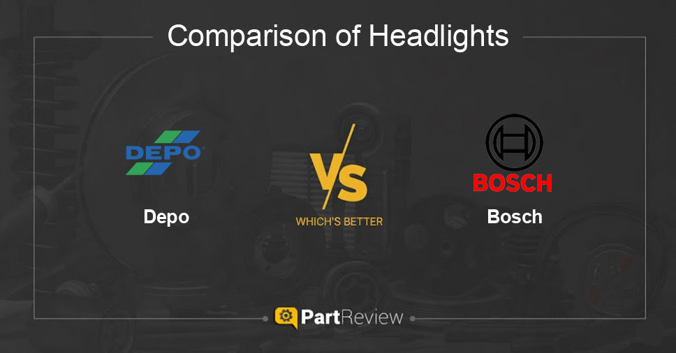 Comparison of headlights Depo and Bosch