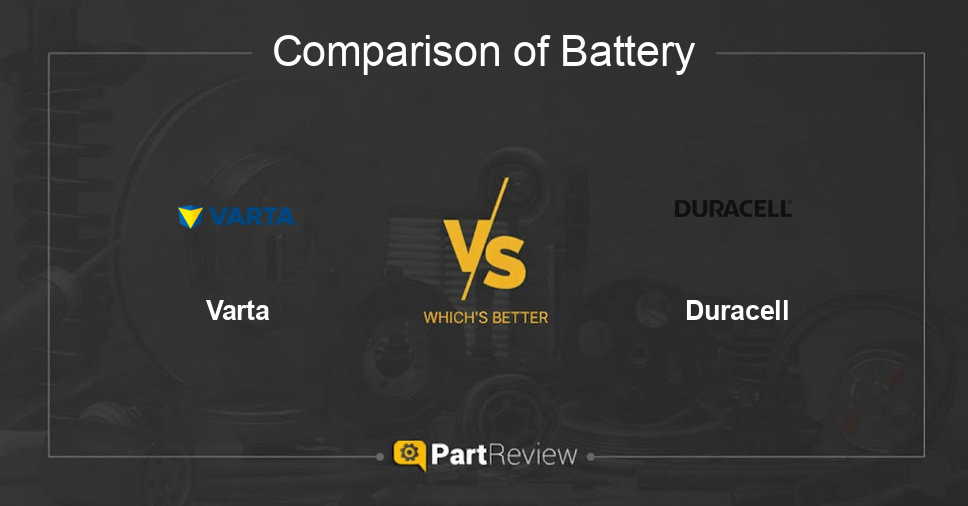 Comparison of battery Varta and Duracell