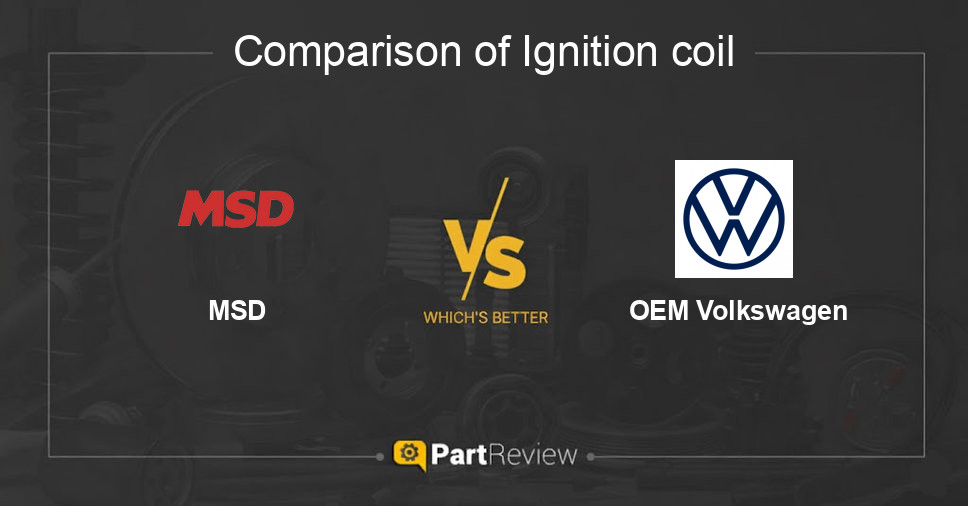 Comparison of ignition coil MSD and OEM Volkswagen