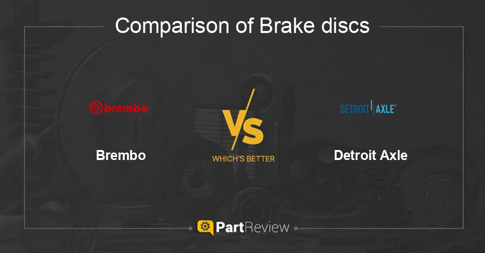 Comparison of brake discs Brembo and Detroit Axle
