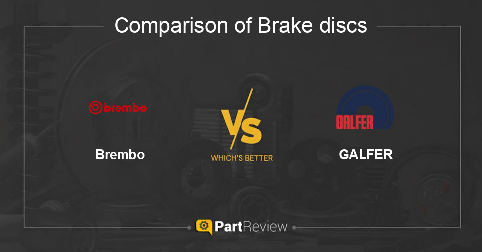 Comparison of brake discs Brembo and GALFER