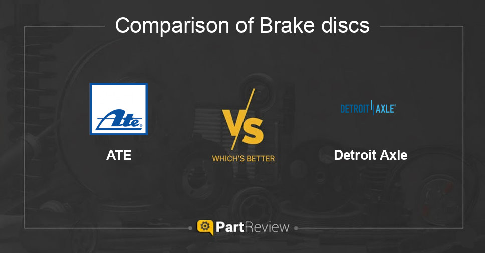 Comparison of brake discs ATE and Detroit Axle