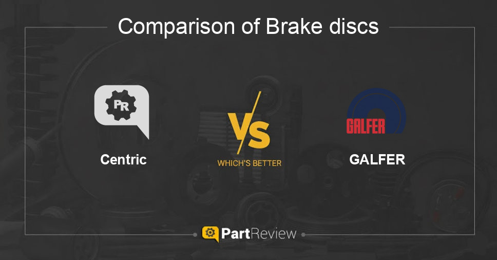 Comparison of brake discs Centric and GALFER