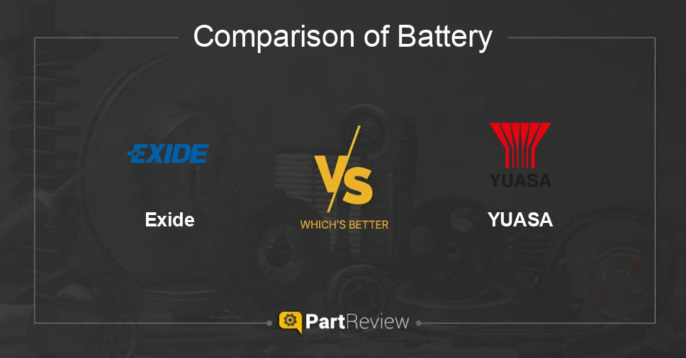 Comparison of battery Exide and YUASA
