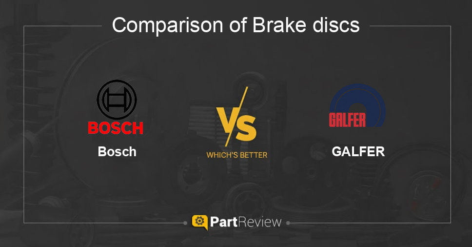 Comparison of brake discs Bosch and GALFER