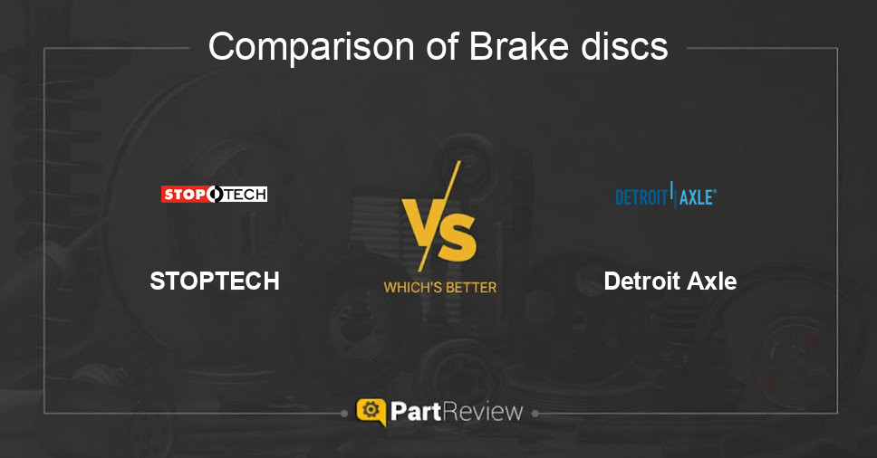 Comparison of brake discs STOPTECH and Detroit Axle