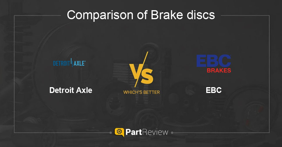 Comparison of brake discs Detroit Axle and EBC