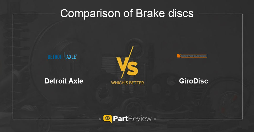 Comparison of brake discs Detroit Axle and GiroDisc