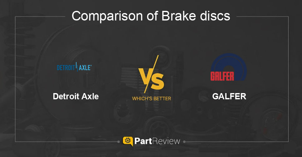 Comparison of brake discs Detroit Axle and GALFER