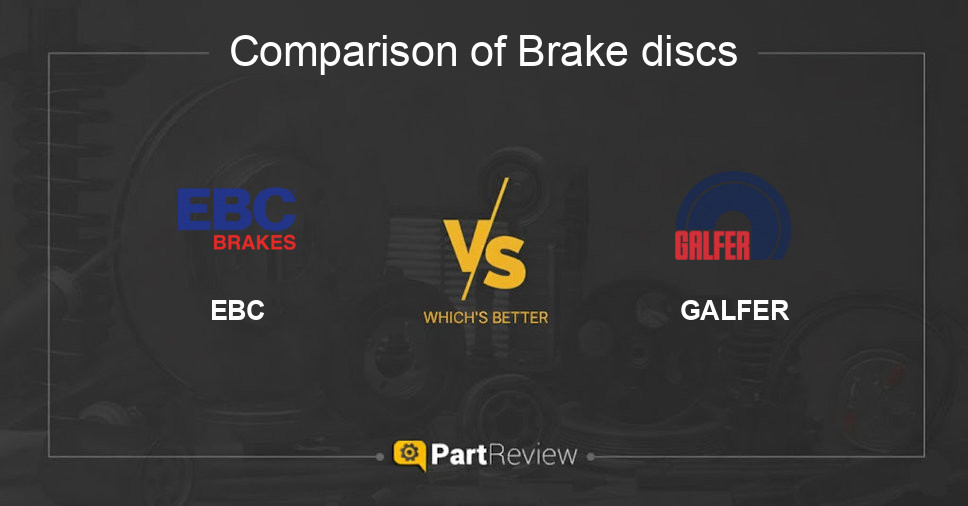 Comparison of brake discs EBC and GALFER