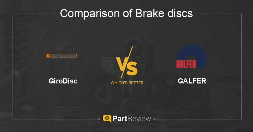 Comparison of brake discs GiroDisc and GALFER
